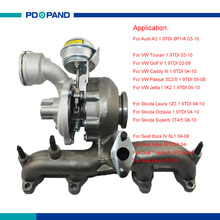 Turbocompressor do jogo bv39 do carregador do turbocompressor do motor para vw touran golf v caddy iii jetta i audi a3 1.9l 751581-5003s 751581-5004s 2024 - compre barato