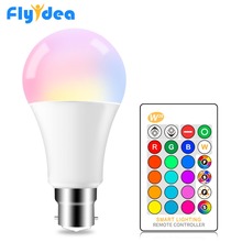 IR Remote Control LED RGB Bulb Lamp B22 AC85-265V 5W 10W 15W RGB + White 16 Color LED Lamp Home Decoration Interior Spot Light 2024 - buy cheap