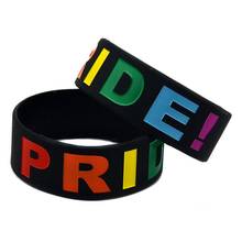 Новый модный Радужный силиконовый браслет Gay Pride, разноцветный резиновый гей-браслет, ювелирные изделия, Прямая поставка 2024 - купить недорого