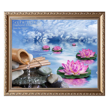 Diamond Mosaic Painting Flower And River Full Diamond Embroidery 5D Diy Diamond Painting Cross Stitch Square Diamond Home Decor 2024 - buy cheap