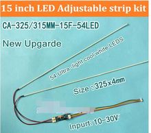 Free shipping 100PCS 325mm Adjustable brightness led backlight strip kit,Update 15inch monitor LCD ccfl panel to LED backlight 2024 - buy cheap