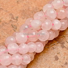 6mm Faceted Pink chalcedony Round Loose Beads 15"  Fashion DIY jewelry Making wholesale 2024 - buy cheap