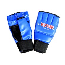 1 par de guantes de boxeo de cuero de los hombres con la mitad de dedo deporte guantes para boxeo Muay Thai Mma guantes de entrenamiento de boxeo guantes de nuevo 2024 - compra barato