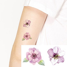 Mão desenhada fresco rosa flores à prova dwaterproof água flash tatoo tatuagem temporária adesivo rosto tatto glitter falso tatuagem crianças tatuagens xl58 2024 - compre barato