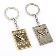 ONE PIECE Wanted Poster Key Chain Nami Warrant Key Rings For Gift Chaveiro Car Keychain Jewelry Anime Key Holder Souvenir 2024 - buy cheap