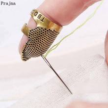 Prajna Retro Handworking Sewing Thimble Finger Protector Useful Metal Brass Needlework Thimble Sewing Tools Accessories DIY 2024 - buy cheap