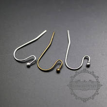 12x21mm vintage brass bronze,silver,rhodium,gold kidney earrings hoop DIY jewelry findings supplies 1702152 2024 - buy cheap