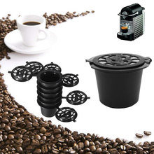 Cápsulas de café reutilizables, cuchara y cepillo, Mini cesta de polvo negra para máquina Nespresso, herramientas de elaboración de café de sabor dulce, 3 uds. 2024 - compra barato