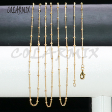 20 Pcs Gold color Metal chain necklace jewelry finding Jewelry Making accessories High quality jewelry chain necklace 9115 2024 - buy cheap