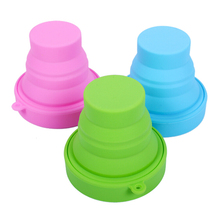 1pc Portable Silicone Folding Water Cup Candy Color Silicone Traveling Foldable Cups Outdoor Drinkware 301-0456 2024 - buy cheap