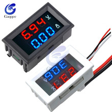 Dual LED Display Mini Digital Voltmeter Ammeter DC 100V 10A Panel Amp Volt Voltage Current Meter Tester 0.56" White/Black Case 2024 - buy cheap