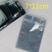 7*11cm Anti Static Shielding Pouch ESD Anti-Static Zip Lock Ziplock Moisture Proof Self Seal Antistatic Storage Package Bags 2024 - buy cheap
