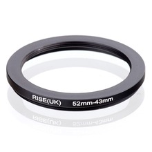 RISE(UK) 52mm-43mm 52-43mm 52 to 43 Step down Ring Filter Adapter black 2024 - buy cheap