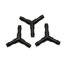 Juntores farpados em forma de y de três vias, conectores de água de jardim 4/7mm, conector de mangueira, irrigação de jardim, acessórios para estufa, 200 peças 2024 - compre barato