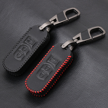 Genuine Leather Car Key Cover Case For Mazda 2 3 5 6 8 Atenza CX5 CX-7 CX-9 MX-5 RX Smart 3 Buttons Key Case Shell 2024 - buy cheap