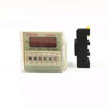 Digital time relay DH48S-S cycle control time delay 24V 220V  380V   timer with socket 2024 - buy cheap