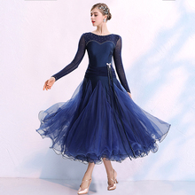 Vestido moderno de dança baile valsa mq295, vestido para competição de dança de salão padrão 2024 - compre barato