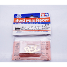 original tamiya 15421 Gold plated terminal set for Tamiya mini 4WD Surper II S2 chassis 324 store 2024 - buy cheap