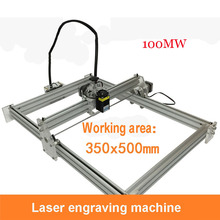 1PC 100mw mini laser máquina, DIY laser cinzelando a máquina, grande área gravar, 35*50cm, inglês software 2024 - compre barato