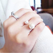 Женское двойное кольцо Zhilong, классическое Открытое кольцо в стиле ретро с полым крестом и правой частью, 4CRD76 2024 - купить недорого