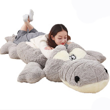 Crocodilo animais de pelúcia brinquedos de pelúcia bonecas de dormir de volta almofada de algodão brinquedo de pelúcia crianças presente de natal 2024 - compre barato