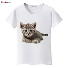 2021 lol cat lovely cute 3D t shirt women new arrival cool fashion summer little cat shirt Brand good quality  tops 2024 - buy cheap