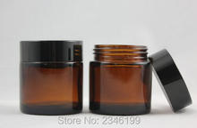 30G 30ML Brown Color Glass Bottle, Glass With Plastic Black Color Cap,Cosmetic Skin Care Cream Packing Container, 20pcs/lot 2024 - buy cheap