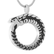 IJD9419  Stainless Steel Snake Cremation Pendant - Loss Of Pet Memorial Urn Jewelry - Keepsake Urn Necklace For Ashes 2024 - buy cheap