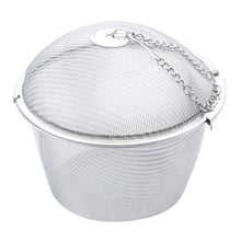 Hot sale Extra Large Stainless Steel Twist Lock Mesh Tea Ball Tea Infuser with Hook Chain 2024 - buy cheap