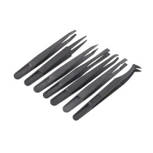 1 PCS Carbon Fiber Tweezers Plastic Antistatic Straight Curved Anti-static Conductive Tweezer Clip Hand Tools 2024 - buy cheap