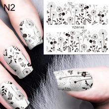 Island Travel Decoration 1 Sheet Blooming Flower Nail Art Water Decals Transfer Sticker 2018 New Arrival 2024 - buy cheap