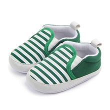 Infant Baby Boys and Girls Shoes Toddler Stripe Crib Shoes Soft Sole Anti-Slip Shoes Prewalker 2024 - buy cheap