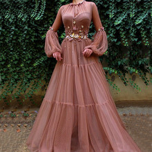 Женское вечернее платье с длинным рукавом, розовое платье с ромбовидными цветами, в стиле Serene Hill LA60763, 2020 2024 - купить недорого