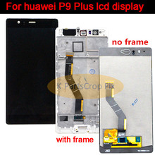 OLED-дисплей для Huawei P9 Plus, ЖК-рамка, сенсорный экран, дигитайзер в сборе для Huawei P9 Plus, экран EVA L09 L19 VIE L09 AL10, ЖК-дисплей 2024 - купить недорого