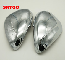 SKTOO-cubierta cromada para espejo retrovisor de coche, accesorios para Peugeot 301, 308, 408, 508, 2008, 3008, 308S 2024 - compra barato