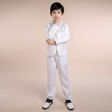 Formal Boy Suits Slim Fit suit/Tuxedo Brand Fashion Bridegroon clothing Wedding white Suit Blazer Jackets+Vest+Pants+Tie+shirt 2024 - buy cheap