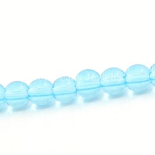 DoreenBeads Granos Flojos de Cristal Redondo Azul 4mm Dia, 30 cm de largo, Aprox 800 Unids (B24302), yiwu 2024 - compra barato