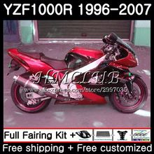 Thunderace для YAMAHA YZF 1000R 2002 2003 2004 2005 2006 2007 21HC. 20 YZF-1000R YZF1000R 02 03 04 05 06 07 обтекатель красный черный горячий 2024 - купить недорого