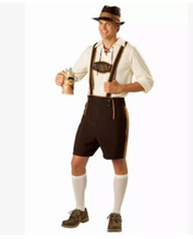 Октоберфест праздничный костюм Lederhosen Bavarian Octoberfest Немецкий фестиваль пива костюмы на Хэллоуин для мужчин размера плюс 2XL 2024 - купить недорого