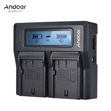 Andoer DMW-BLF19E Dual Channel LCD Camera Battery Charger for Lumix DMC-GH4K DMC-GH4 DMC-GH3K DMC-GH3 DC-GH5 2024 - buy cheap