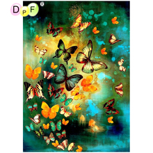 DPF DIY Magic Cube Cross Stitch crafts butterflies fly 5D full Round Diamond Painting Diamond Embroidery gift Mosaic Home Decor 2024 - buy cheap