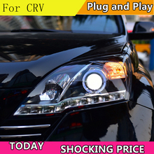 Car Styling For Honda CRV headlights 2007-2011 For CRV LED head lamp Angel eye led DRL front light Bi-Xenon Lens xenon 2024 - buy cheap