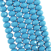 70pcs/lot 6x8mm Faceted Loose beads #5040 DIY Jewelry Glass Crystal Beads Spacer Czech Seed Rondelle Beads 2024 - buy cheap
