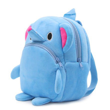 Blue Elephant Plush Backpacks Children Kindergarten School Mini Bags Knapsack Cartoon Animals Toys Plush Schoolbags For 1-3 year 2024 - buy cheap