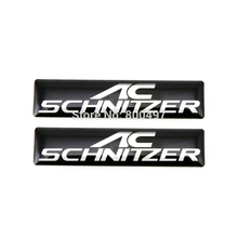 Pegatina de pegamento de aluminio 3D para coche, accesorios con logotipo para coche, insignia adhesiva para AC Schnizer, novedad de 20 x 2024 - compra barato