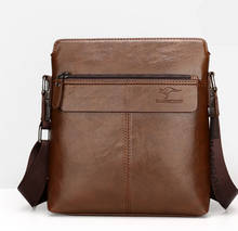 Новые модные повседневные мужские сумки, кожаная деловая дорожная сумка-мессенджер, брендовая дизайнерская мужская сумка на плечо, сумки для мужчин 2024 - купить недорого