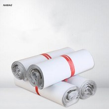 NABAG-sobres de 20 piezas de polietileno, bolsas de almacenamiento de plástico blanco, autosellado, correo exprés 2024 - compra barato