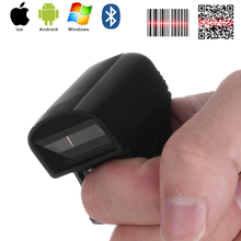 Free Shipping Mini Bluetooth Finger Ring 1D/2D Scanner Barcode Reader IOS Android Windows PDF417 DM QR Code 2D Wireless Scanner 2024 - buy cheap