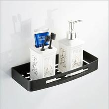 Wall Mounted Square Black Bathroom Shampoo Holder Soap Basket Bath Shower Shelf Soap Basket Holder building material 2024 - buy cheap