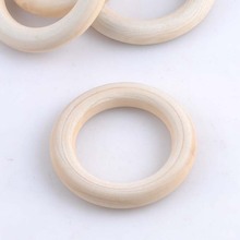 10 anillos de dentición de madera, 1,6 pulgadas de diámetro (40mm), ideales para joyería, mordedores, juegos de lanzamiento de anillos y más 2024 - compra barato